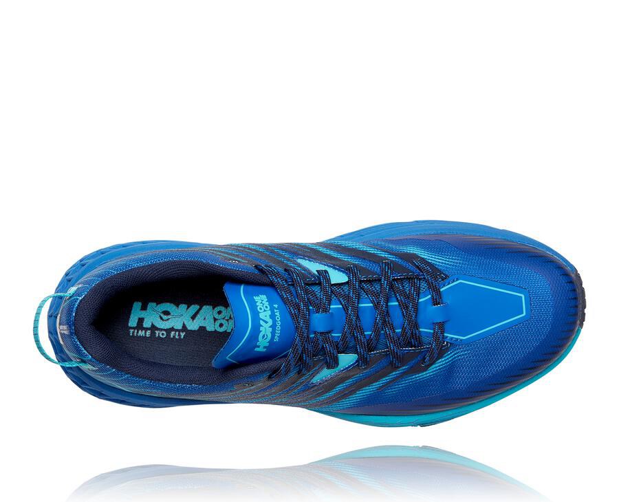 Tenis Hoka One One Trail Hombre Azules - Speedgoat 4 - CXJY45369